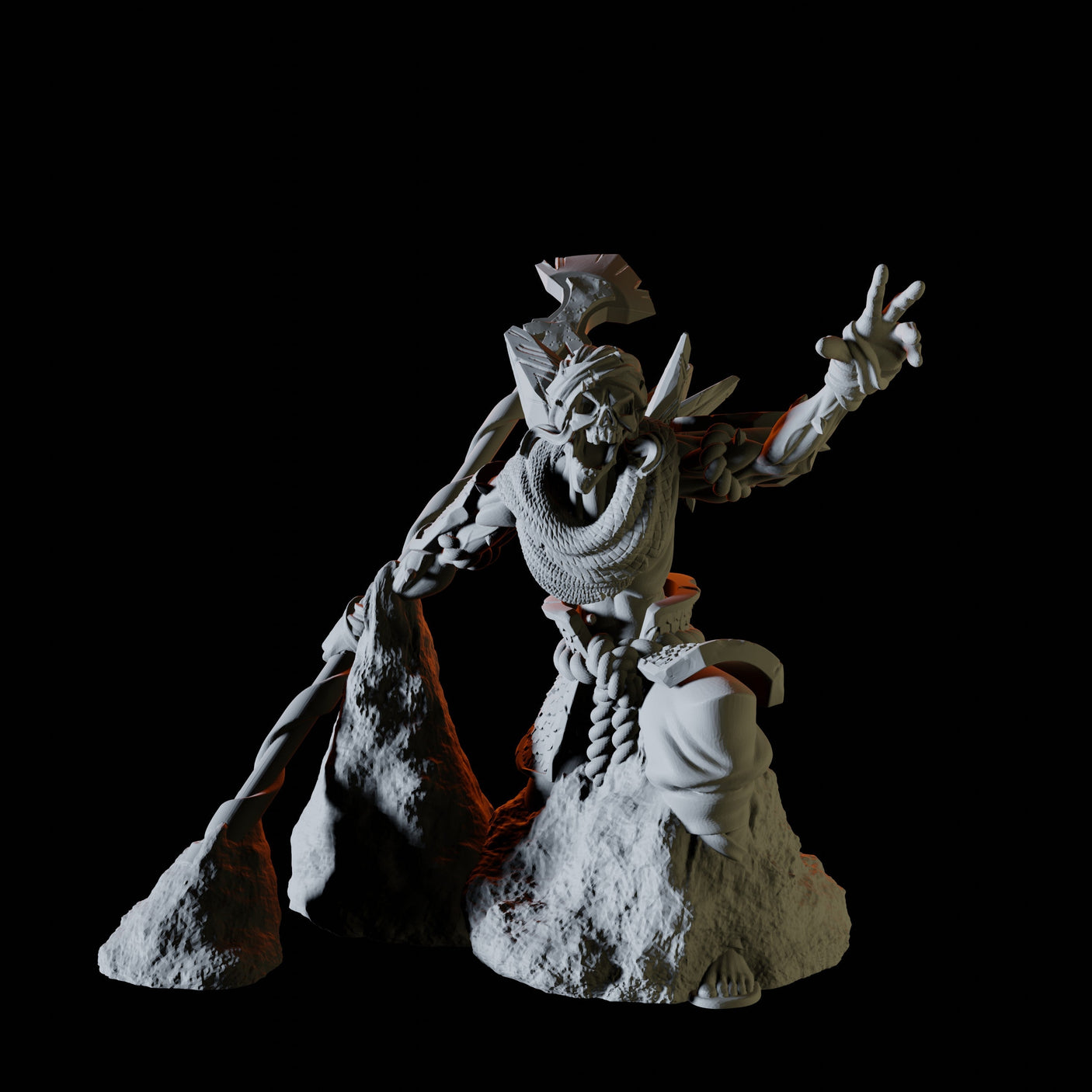 Three Desert Skeletons Miniature for Dungeons and Dragons, Pathfinder or other TTRPGs