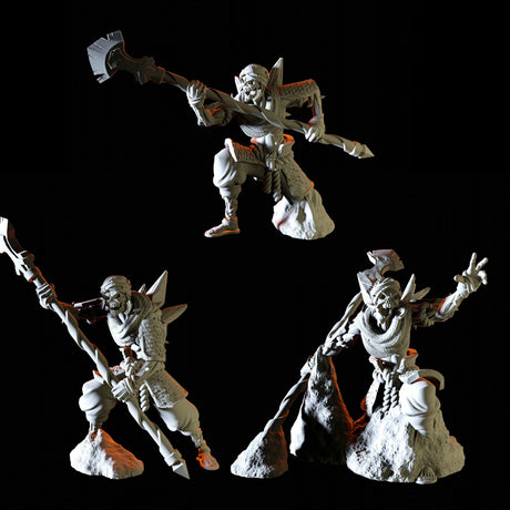 Three Desert Skeletons Miniature for Dungeons and Dragons, Pathfinder or other TTRPGs