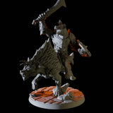 Three Gnoll Hyena Riders Miniature for Dungeons and Dragons, Pathfinder or other TTRPGs