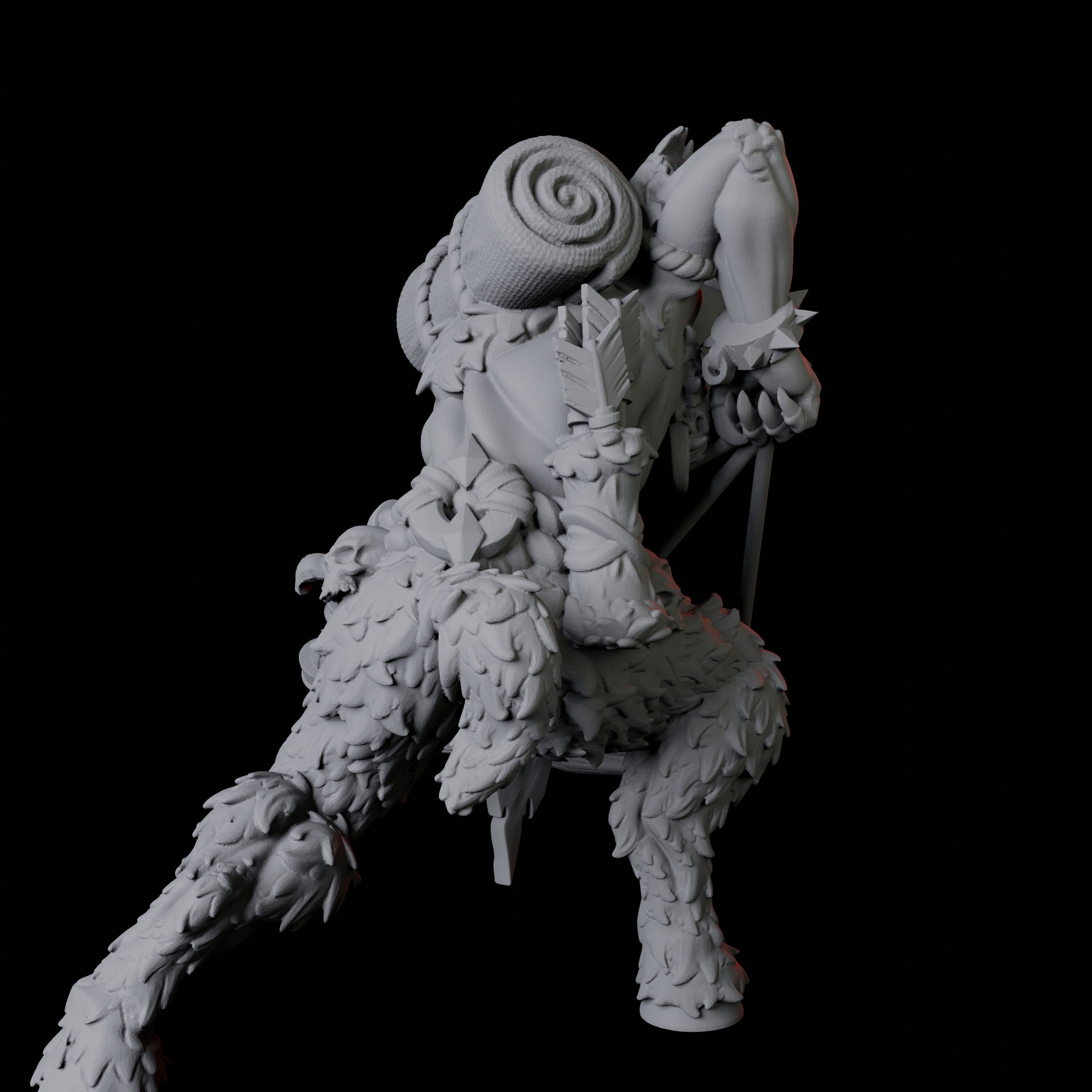Gruff Satyr Miniature for Dungeons and Dragons - Myth Forged