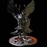 Three Headed Celestial Miniature for Dungeons and Dragons, Pathfinder or other TTRPGs