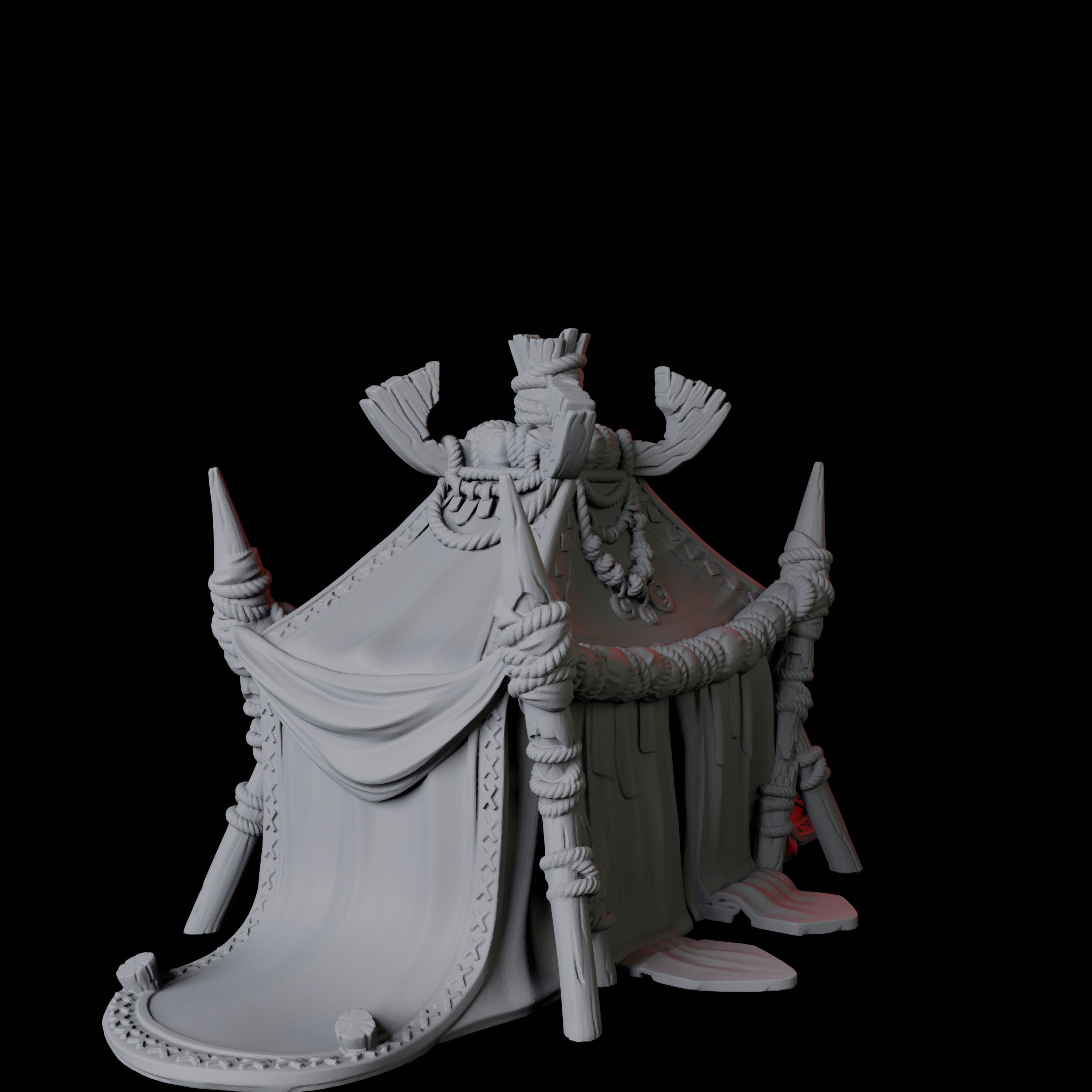 Three Jousting Tents Miniature for Dungeons and Dragons