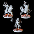 Three Paladin Knights Miniature for Dungeons and Dragons, Pathfinder or other TTRPGs