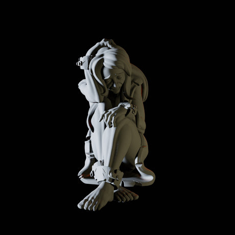 Three Prisoners Miniature for Dungeons and Dragons, Pathfinder or other TTRPGs