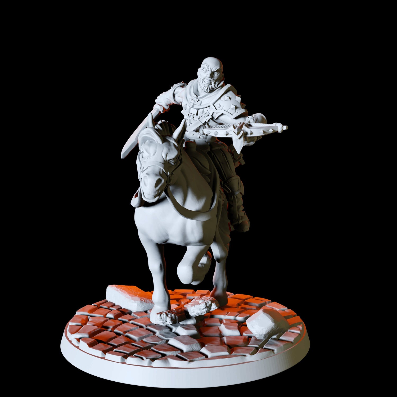Three Rogues on Horseback Miniature for Dungeons and Dragons, Pathfinder or other TTRPGs