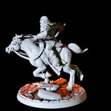 Three Rogues on Horseback Miniature for Dungeons and Dragons, Pathfinder or other TTRPGs