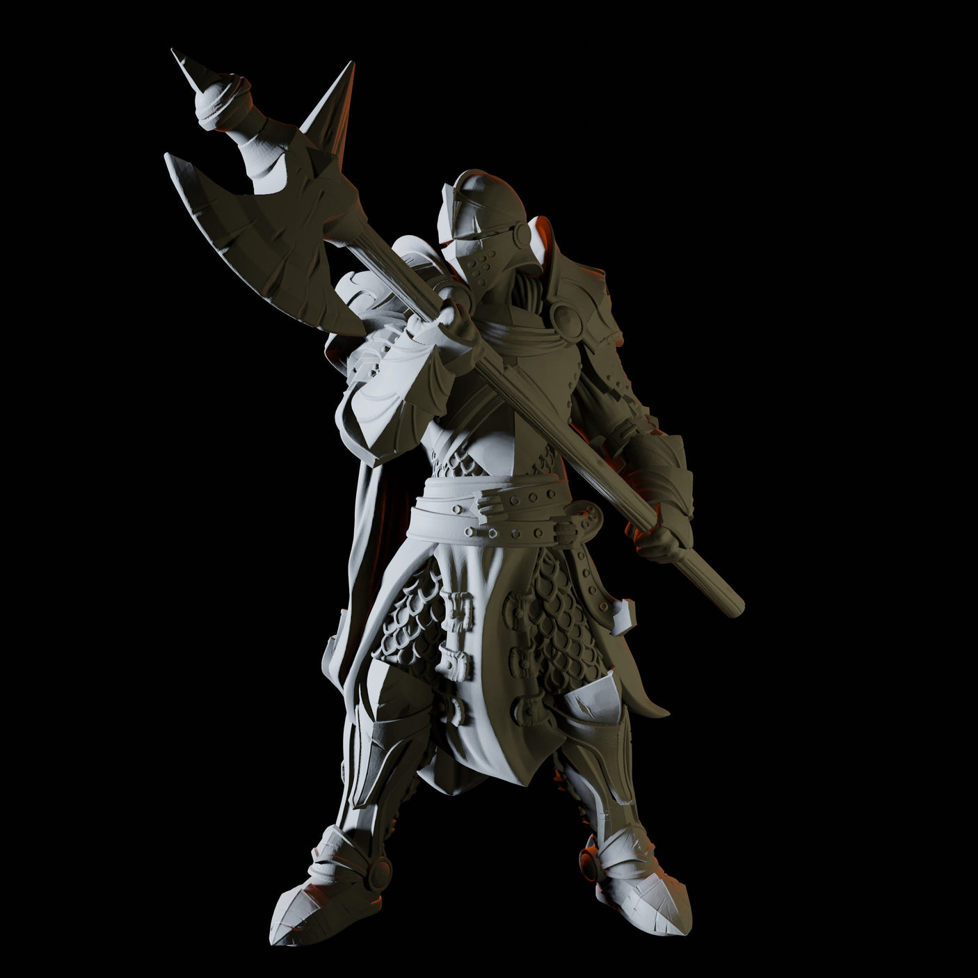 Three Royal Knights Miniature for Dungeons and Dragons, Pathfinder or other TTRPGs