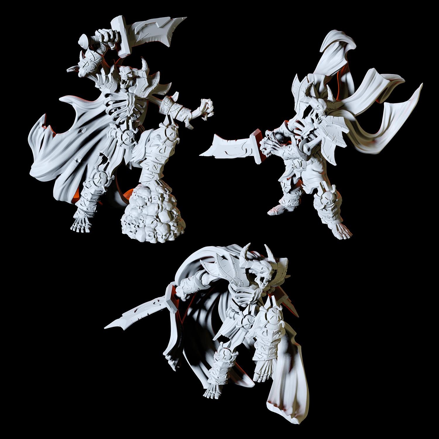 Skeleton Demon Miniature for Dungeons and Dragons - Myth Forged