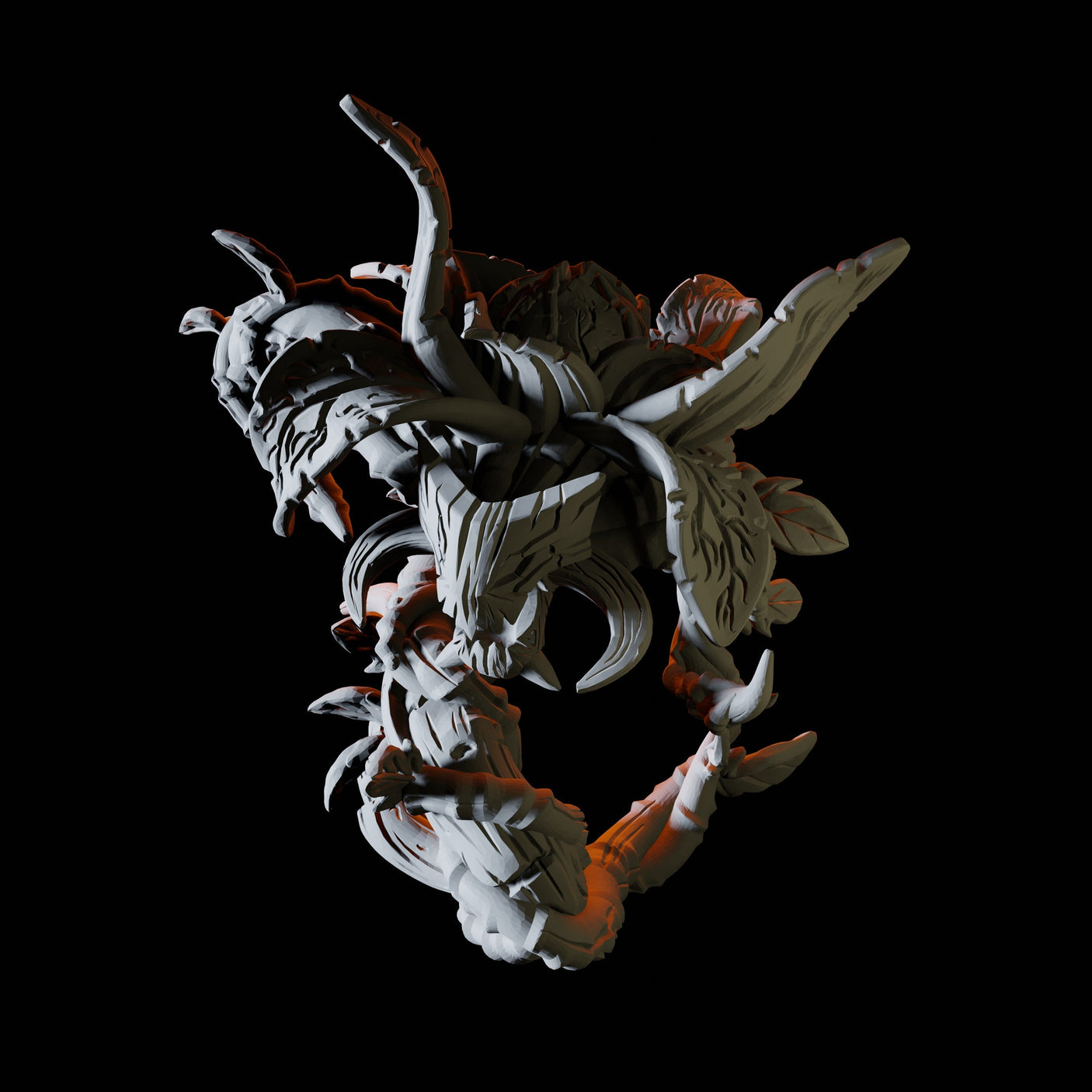 Three Vine Blights Miniature for Dungeons and Dragons, Pathfinder or other TTRPGs