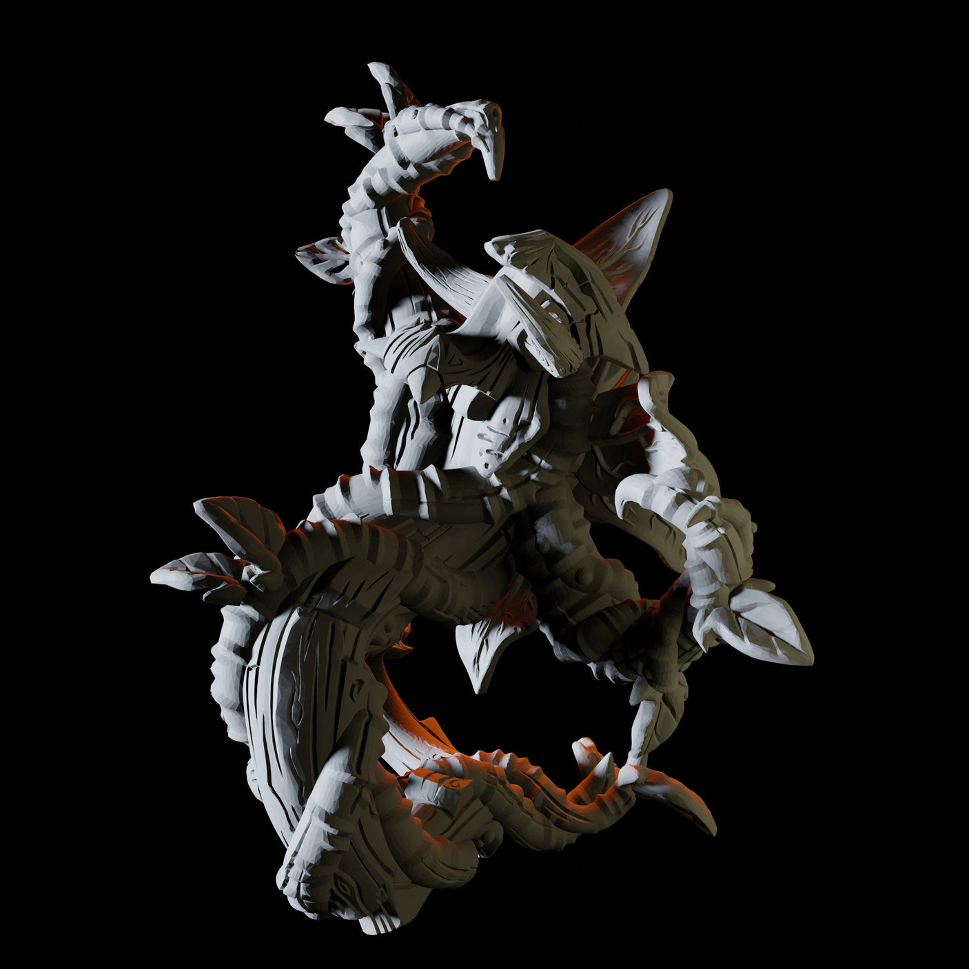 Three Vine Blights Miniature for Dungeons and Dragons, Pathfinder or other TTRPGs