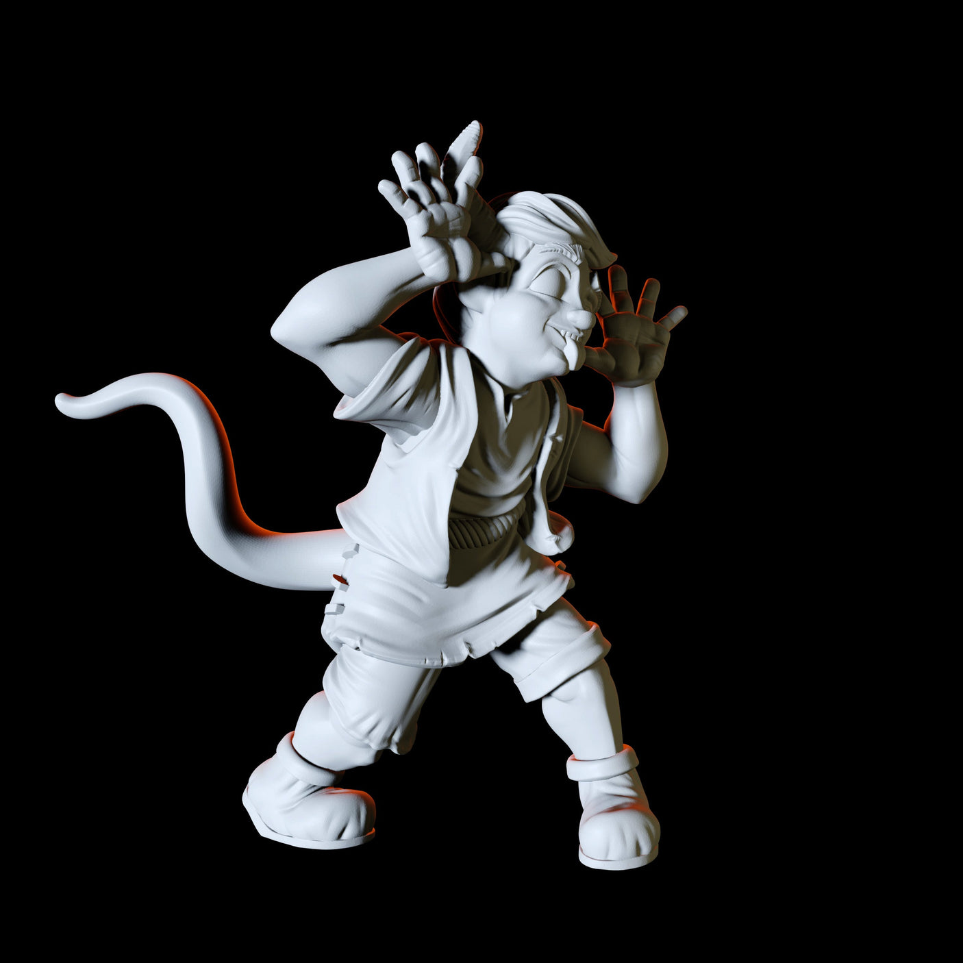 Tiefling Child Miniature for Dungeons and Dragons, Pathfinder or other TTRPGs
