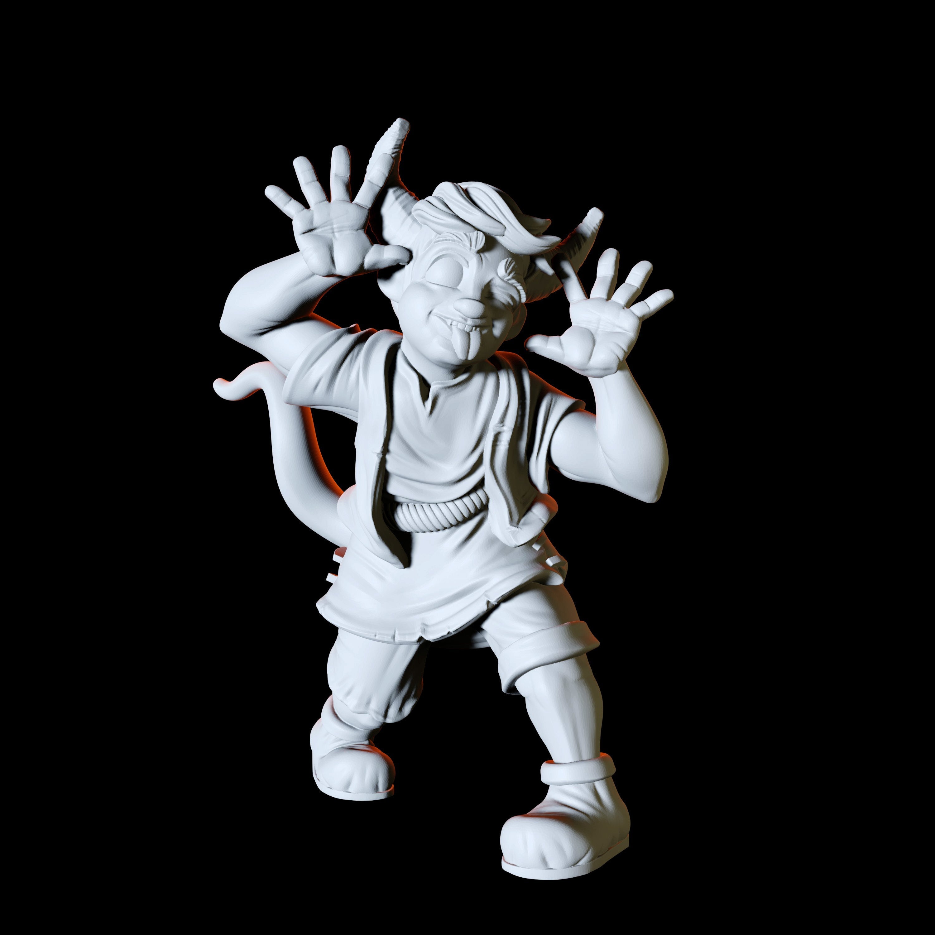 Tiefling Child Miniature for Dungeons and Dragons - Myth Forged