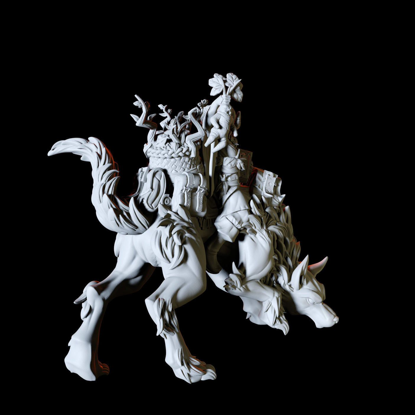 Tiefling Herbalist Miniature for Dungeons and Dragons, Pathfinder or other TTRPGs