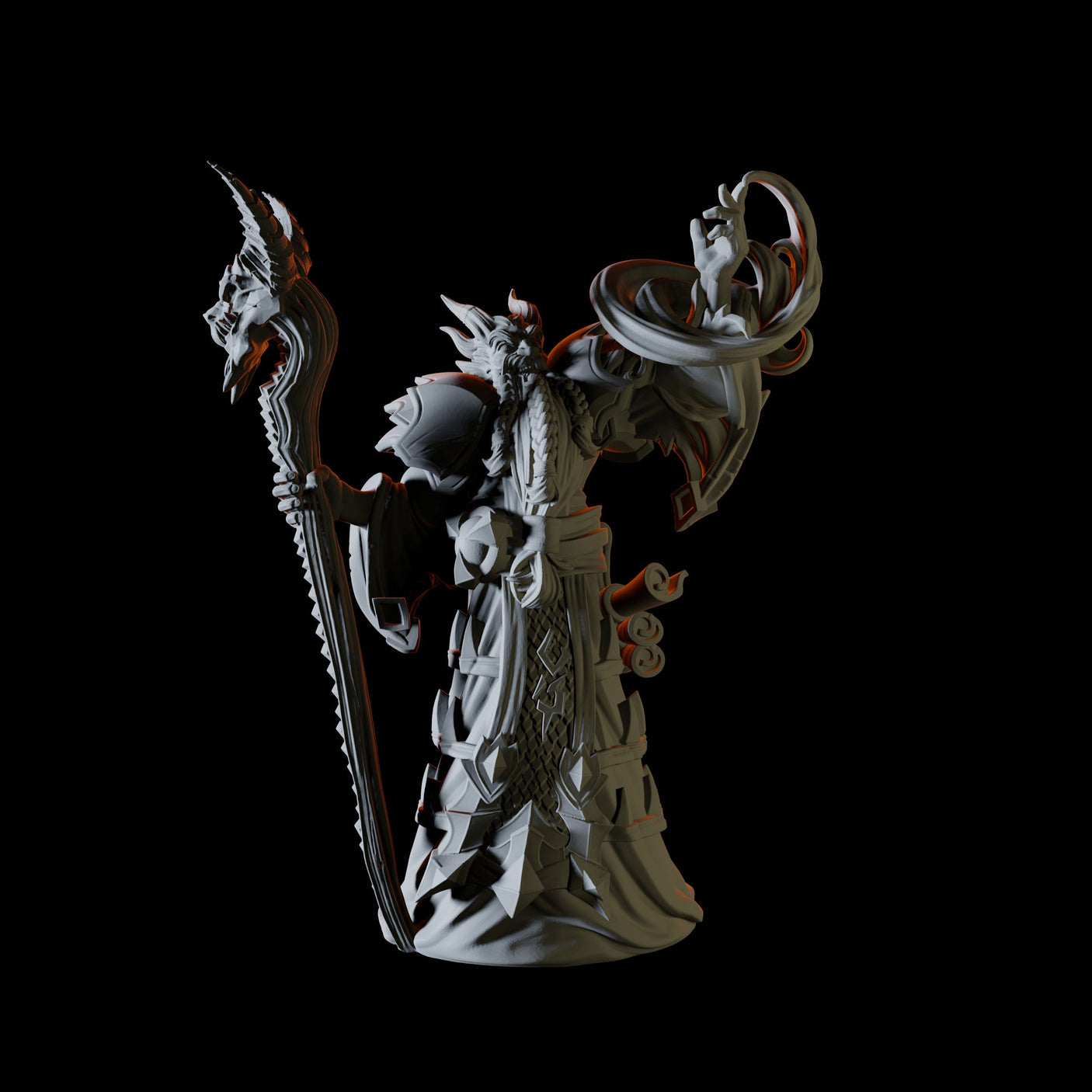 Tiefling Warlock Miniature for Dungeons and Dragons, Pathfinder or other TTRPGs