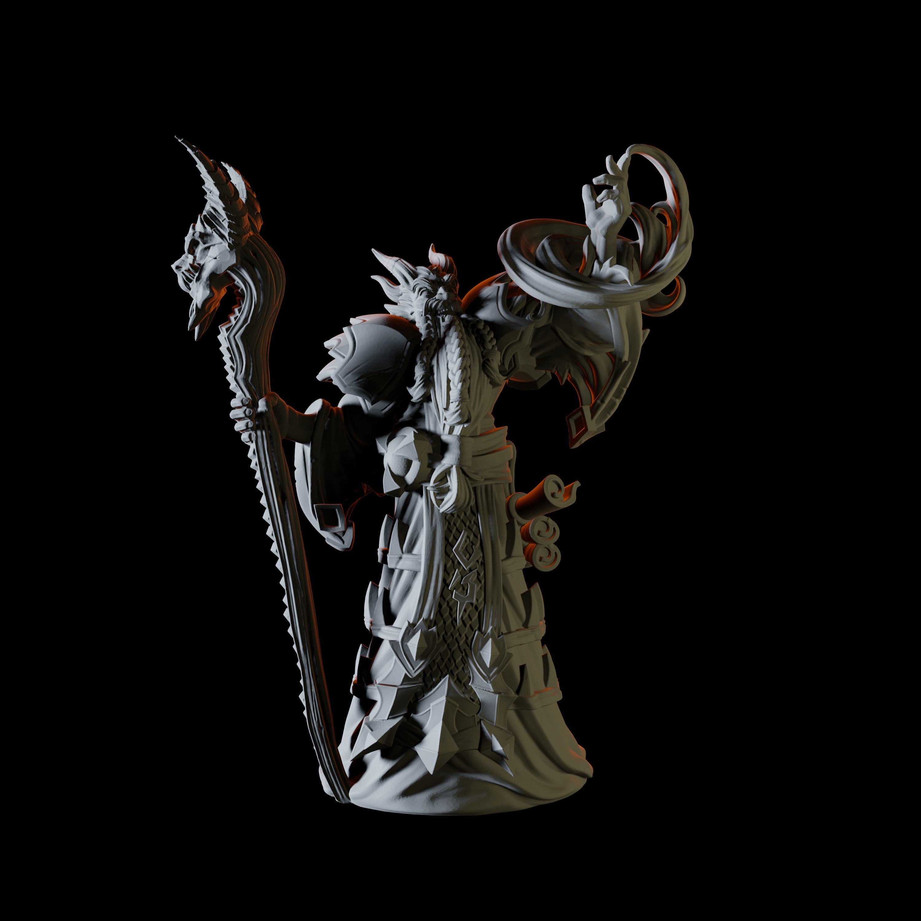 Tiefling Warlock Miniature for Dungeons and Dragons - Myth Forged