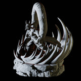 Tiefling Wind Monk Miniature for Dungeons and Dragons, Pathfinder or other TTRPGs