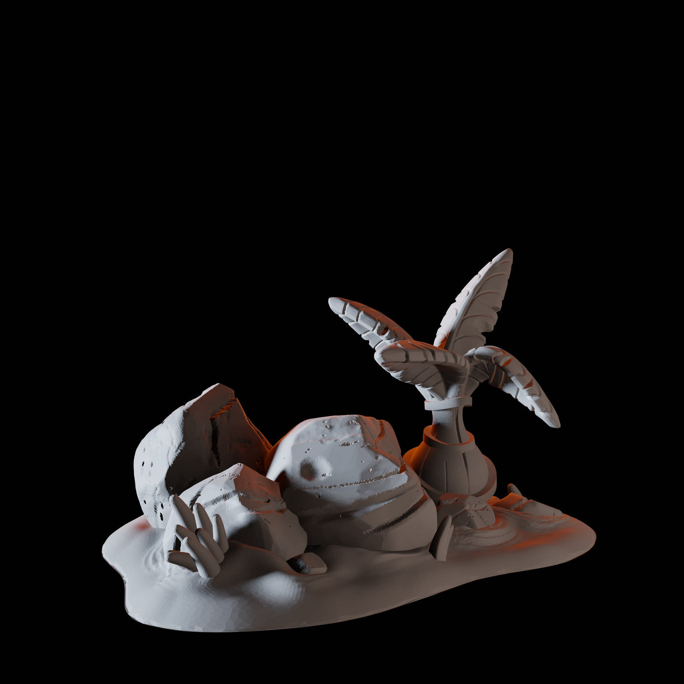 Tiny Palm Tree Miniature for Dungeons and Dragons, Pathfinder or other TTRPGs