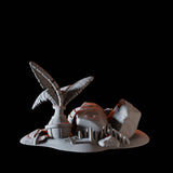 Tiny Palm Tree Miniature for Dungeons and Dragons, Pathfinder or other TTRPGs