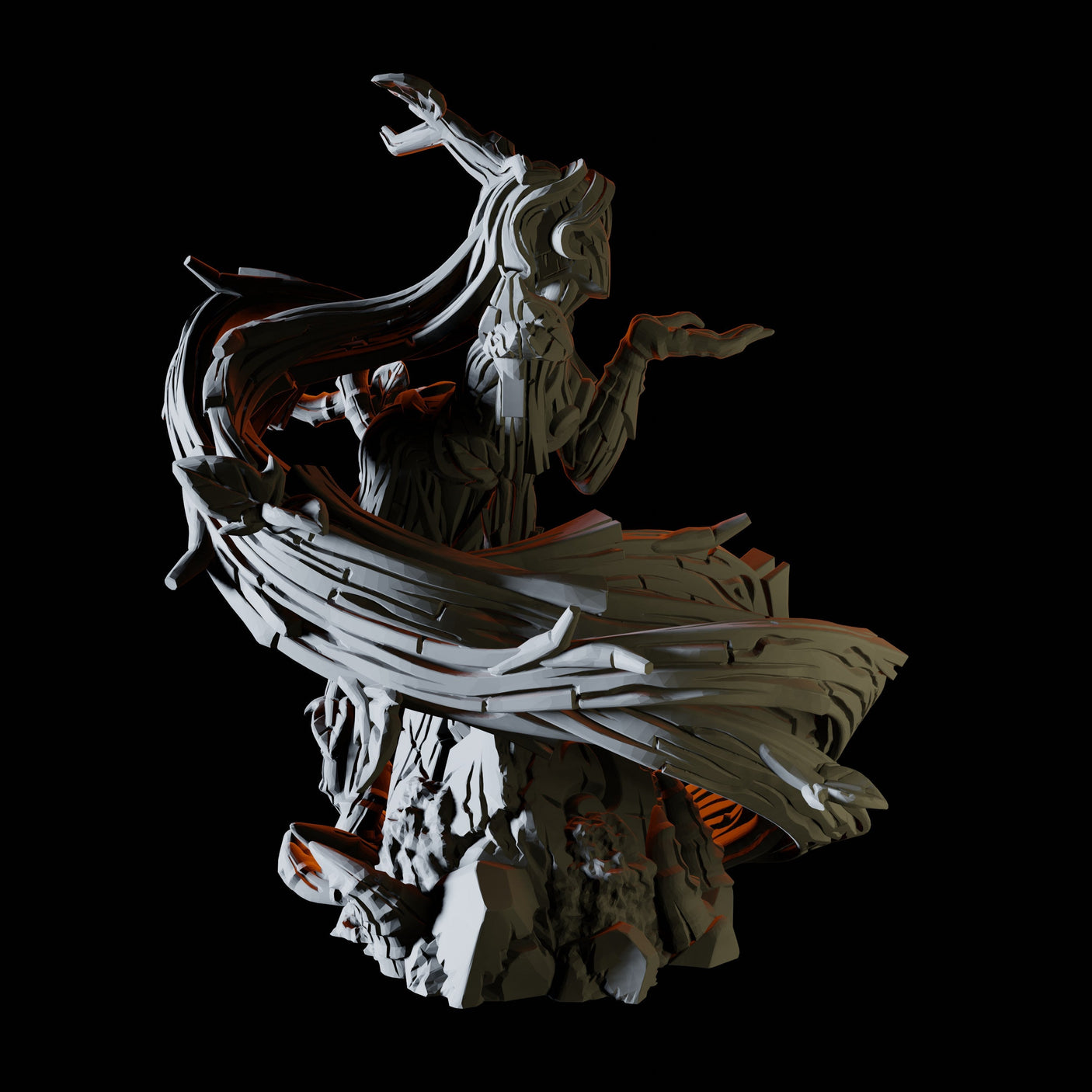 Tree Dryad Miniature for Dungeons and Dragons, Pathfinder or other TTRPGs
