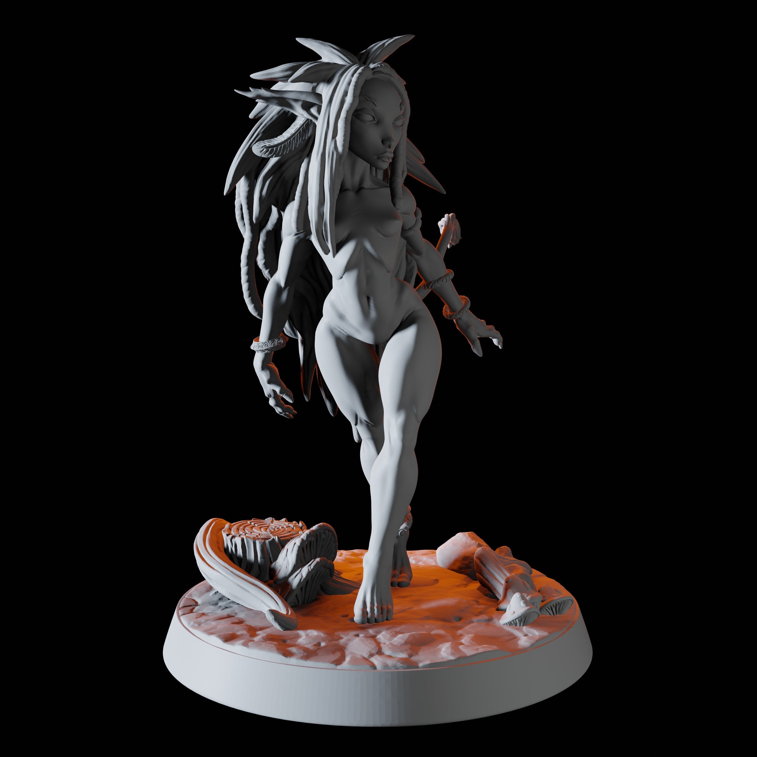 Troll Pinup Miniature for Dungeons and Dragons - Myth Forged