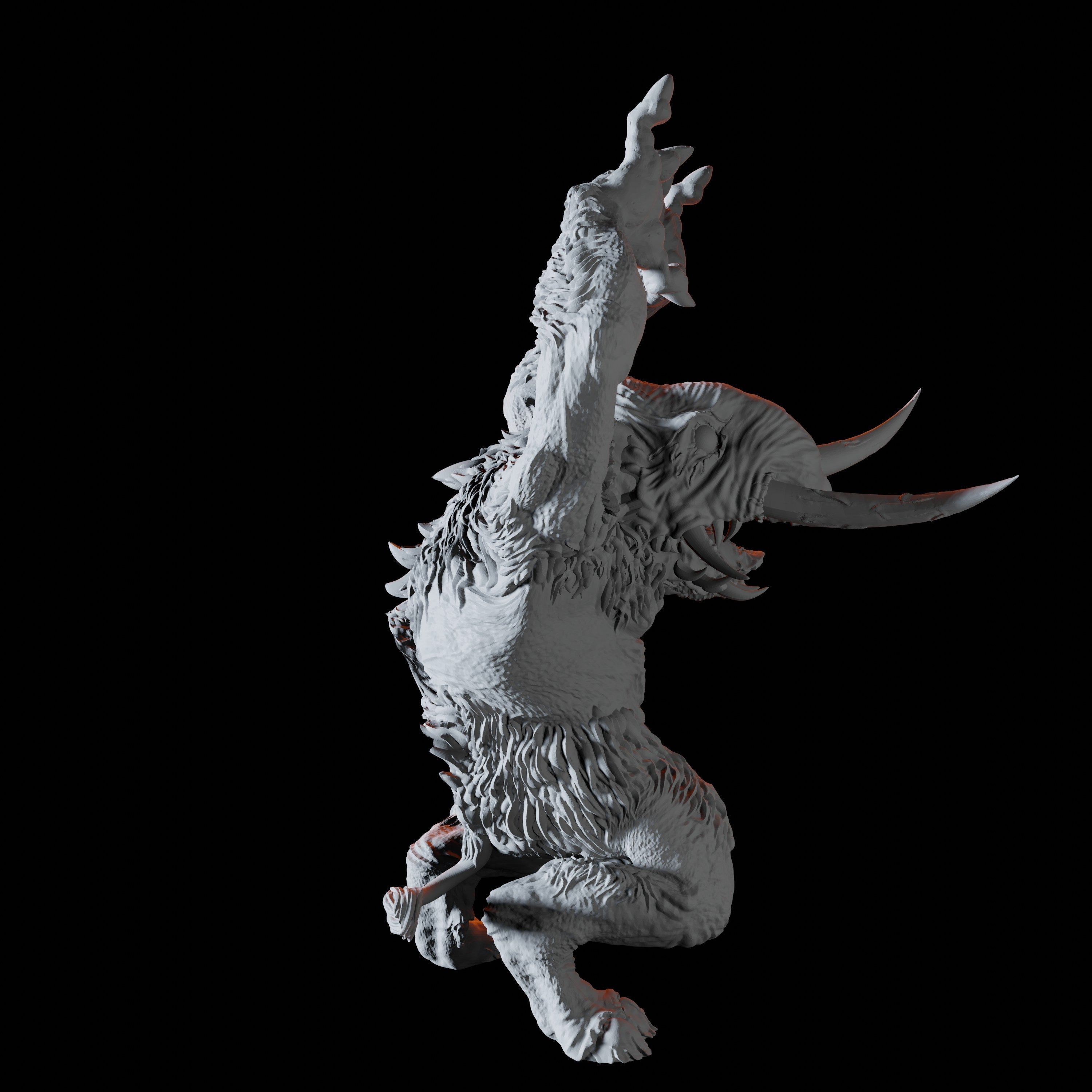 Tundra Troll Miniature E for Dungeons and Dragons - Myth Forged