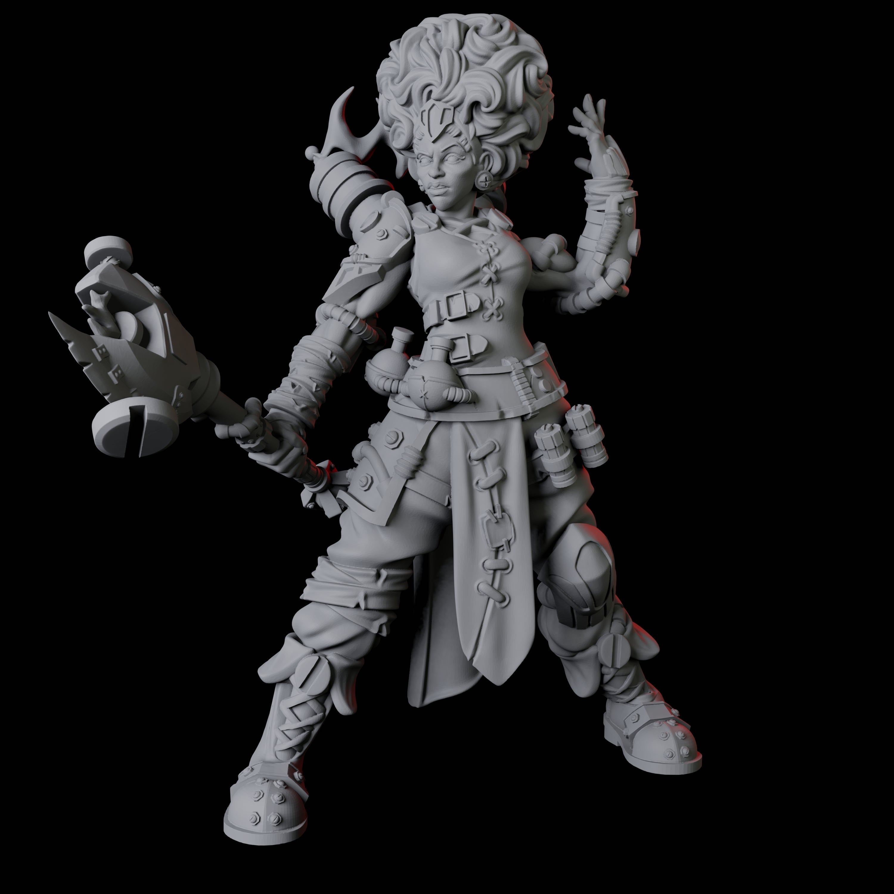Two Augmented Artificers Miniature for Dungeons and Dragons