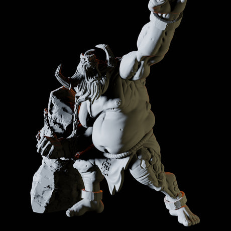 Two Chained Trolls Miniature for Dungeons and Dragons, Pathfinder or other TTRPGs