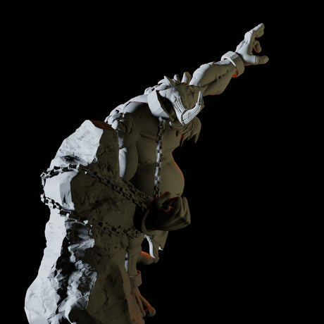 Two Chained Trolls Miniature for Dungeons and Dragons, Pathfinder or other TTRPGs