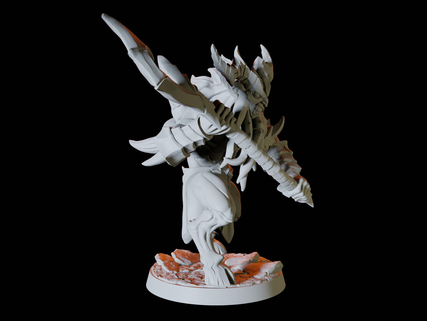 Two Demonic Warriors Miniature for Dungeons and Dragons, Pathfinder or other TTRPGs