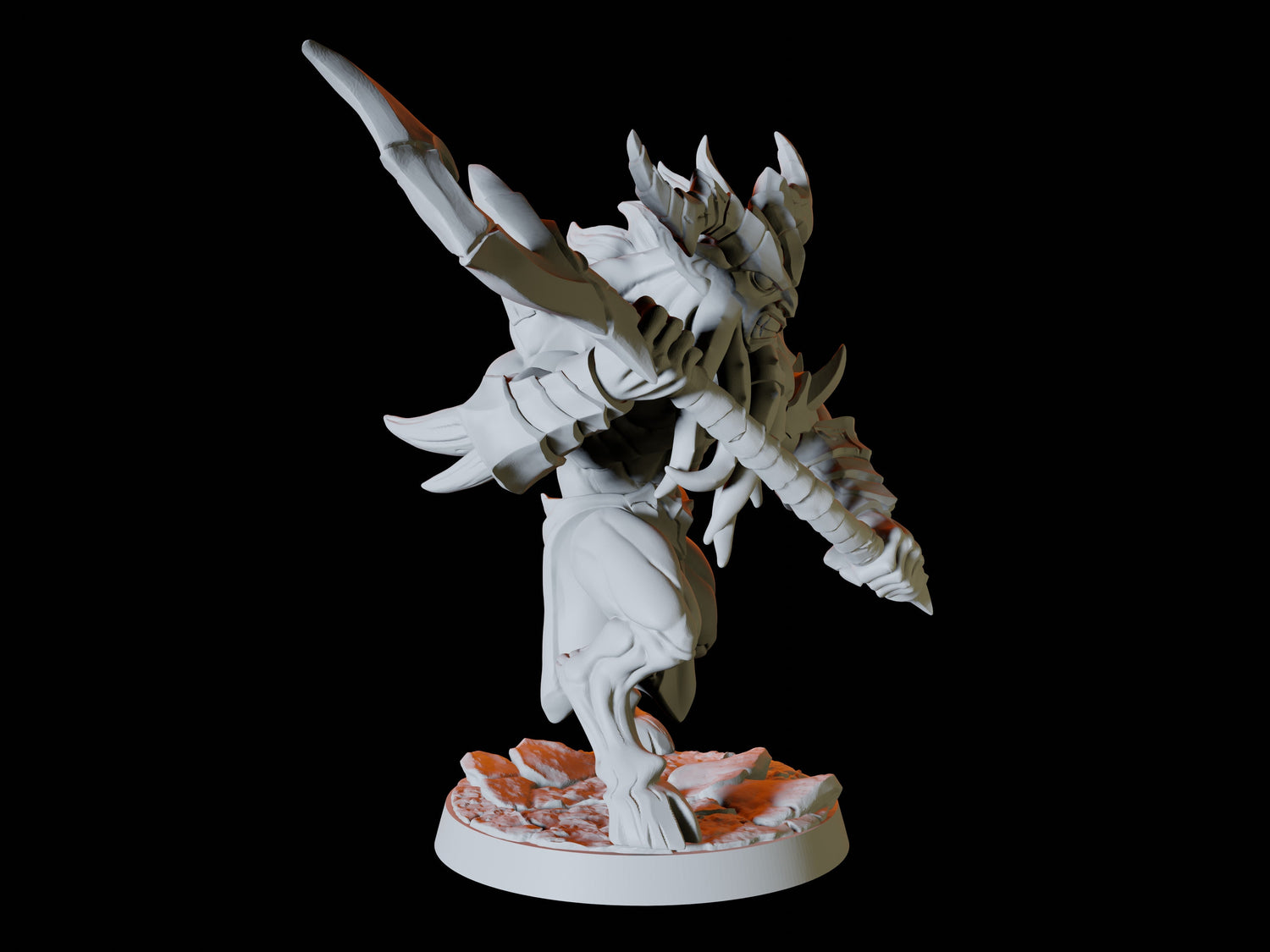 Two Demonic Warriors Miniature for Dungeons and Dragons, Pathfinder or other TTRPGs