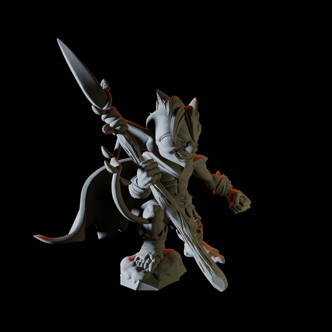 Two Forest Goblins Miniature for Dungeons and Dragons, Pathfinder or other TTRPGs