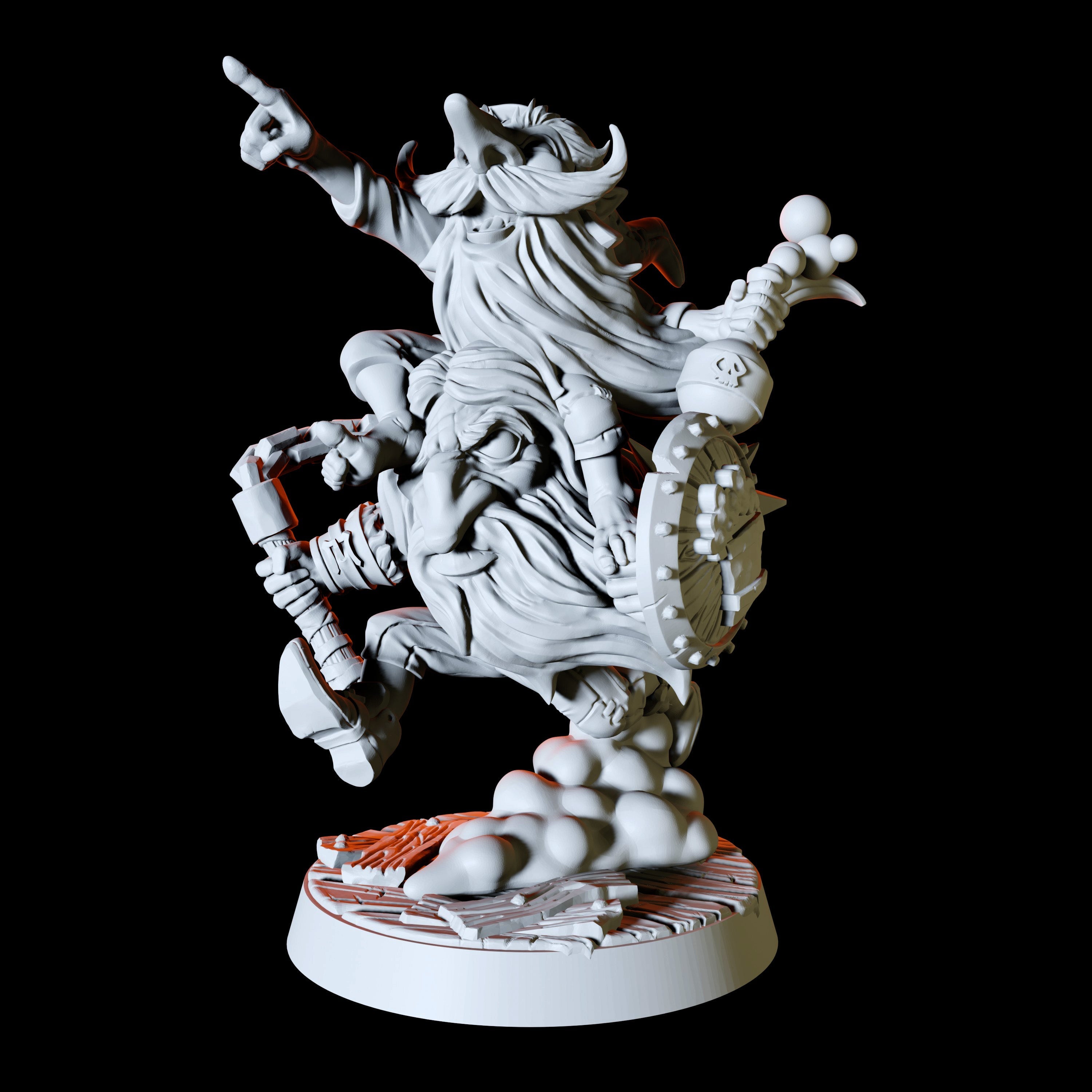 Two Gnome Miniature for Dungeons and Dragons - Myth Forged