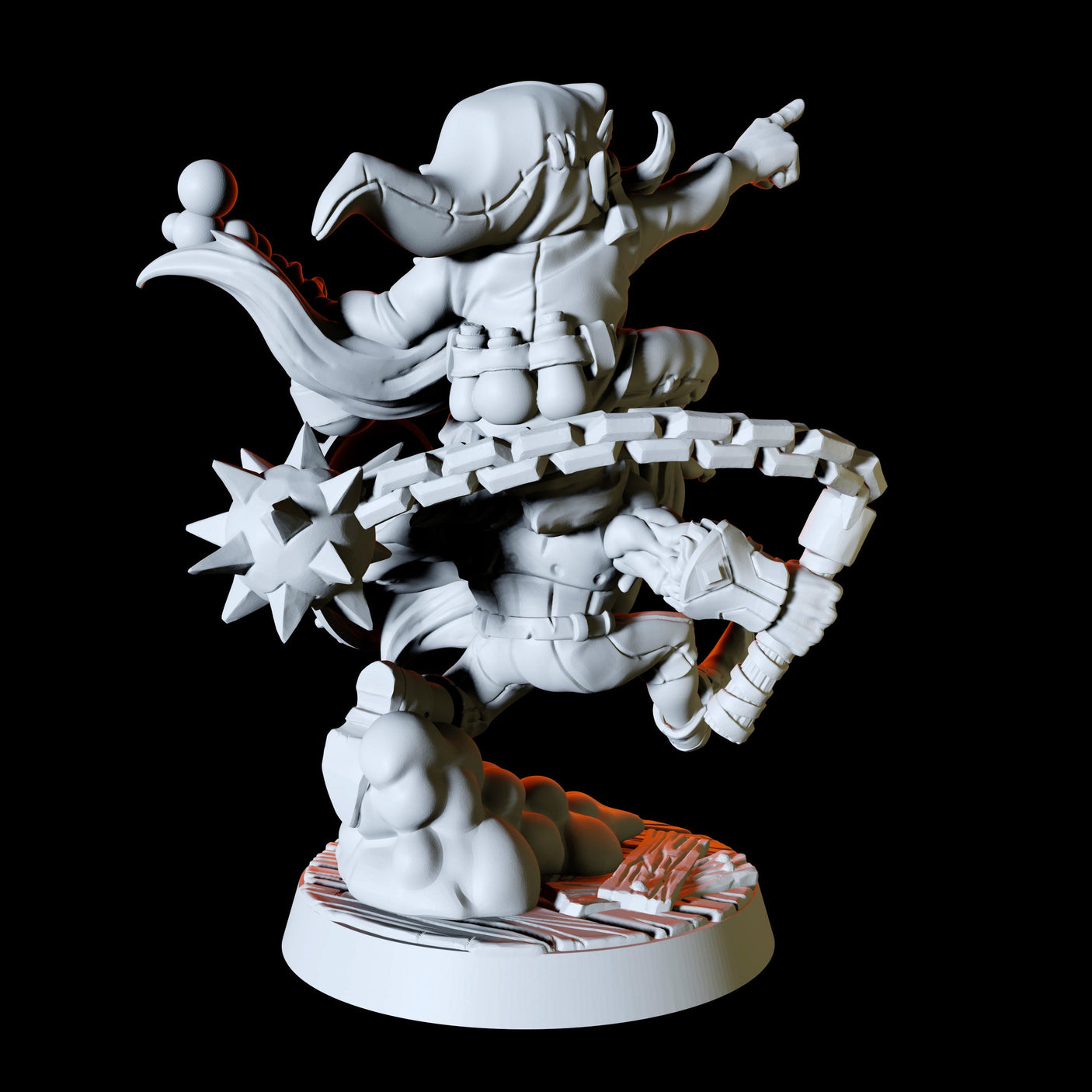 Two Gnome Fighter Miniature for Dungeons and Dragons, Pathfinder or other TTRPGs