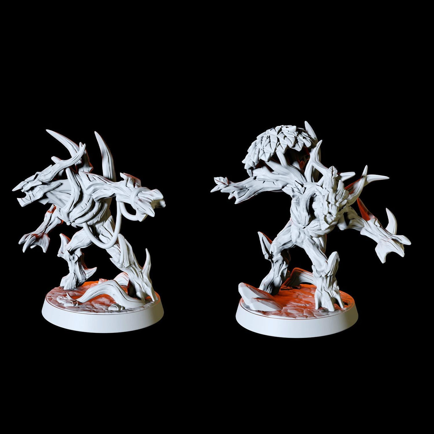 Two Twig Blights Miniature for Dungeons and Dragons, Pathfinder or other TTRPGs