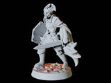 Two Undead Skeleton Warriors Miniature for Dungeons and Dragons, Pathfinder or other TTRPGs