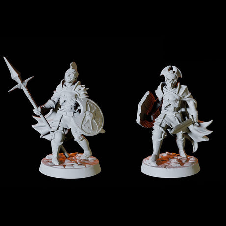 Two Undead Skeleton Warriors Miniature for Dungeons and Dragons, Pathfinder or other TTRPGs