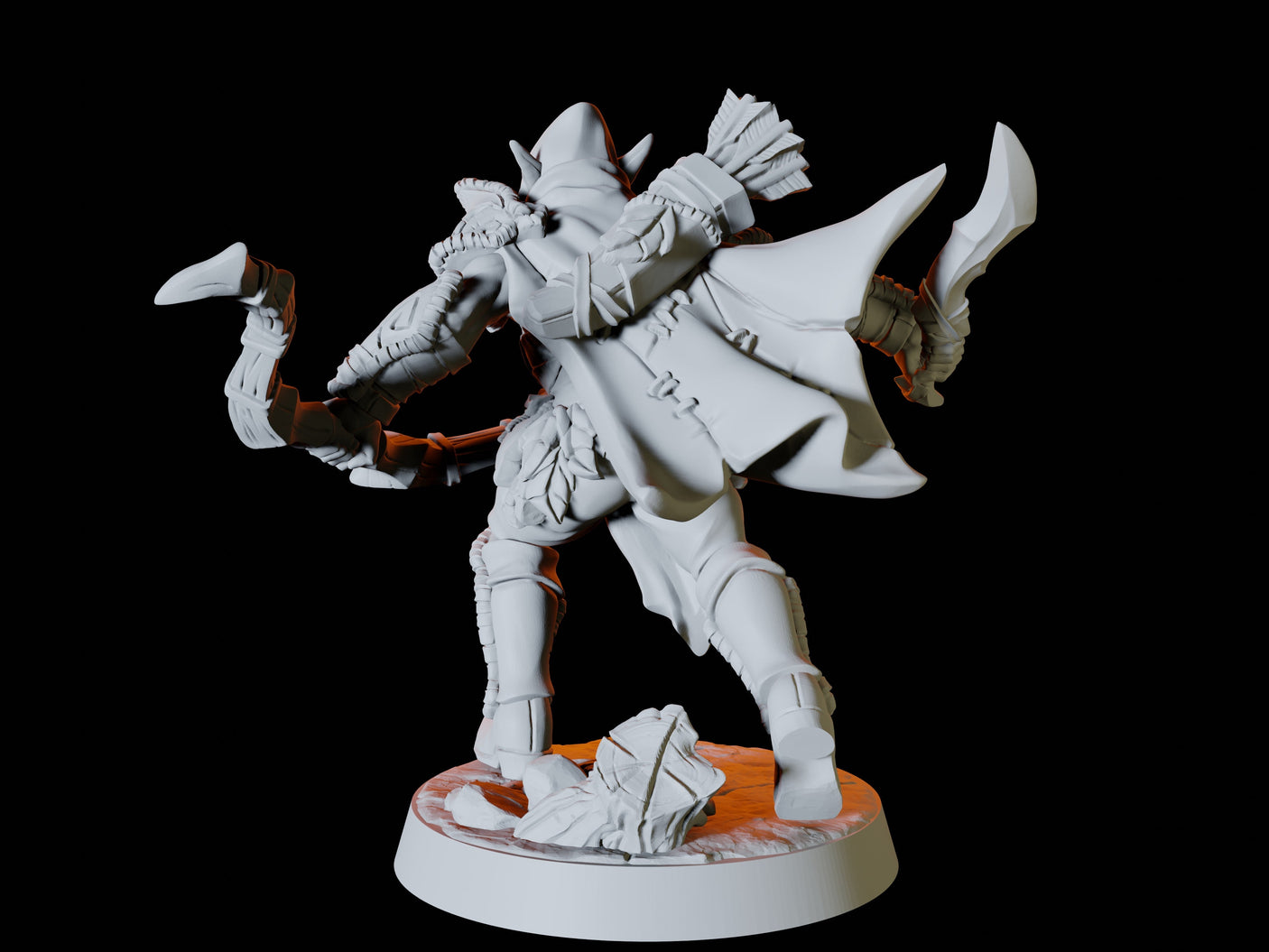 Two Wood Elf Rogues Miniature for Dungeons and Dragons, Pathfinder or other TTRPGs