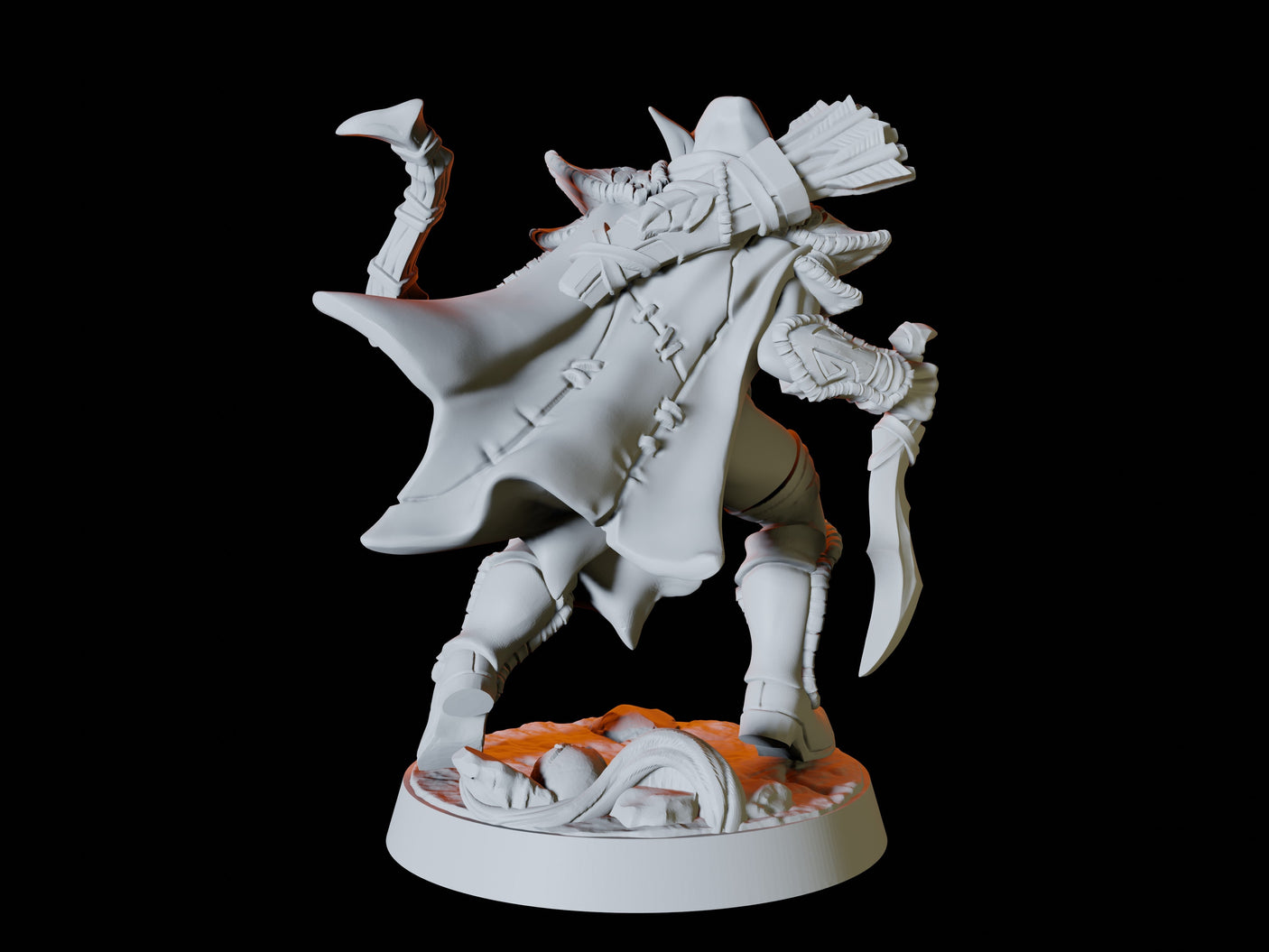 Two Wood Elf Rogues Miniature for Dungeons and Dragons, Pathfinder or other TTRPGs