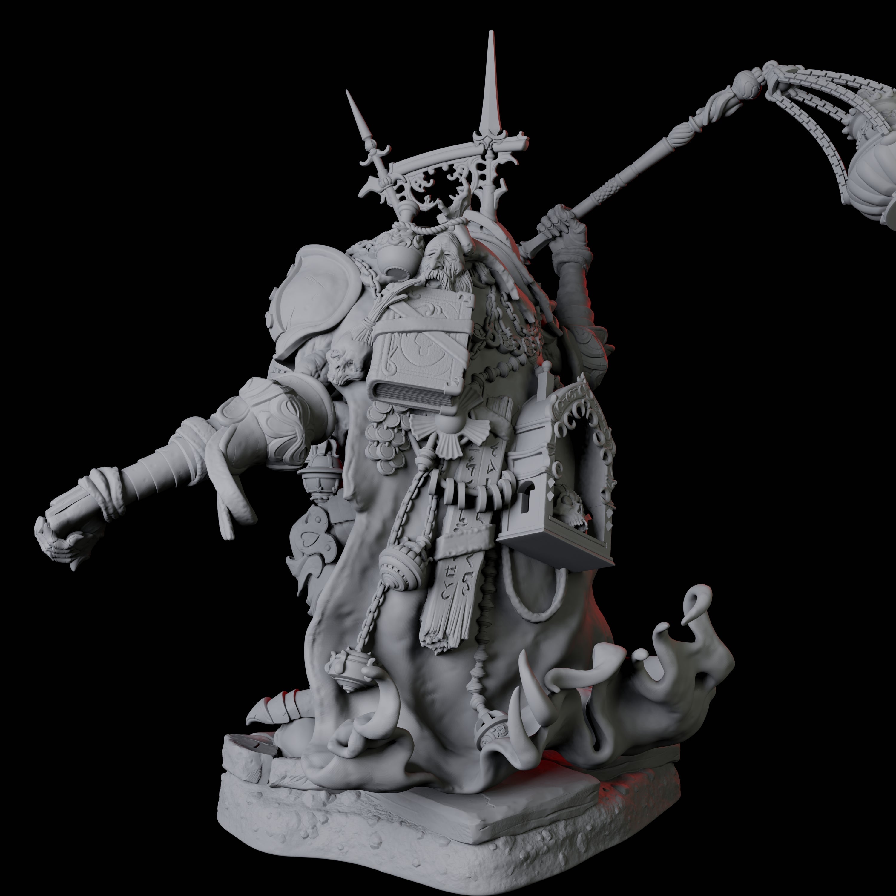 Undead Cultist D Miniature for Dungeons and Dragons, Pathfinder or other TTRPGs