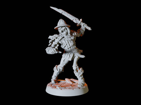Undead Skeleton Army - Six Soldiers Miniature for Dungeons and Dragons, Pathfinder or other TTRPGs