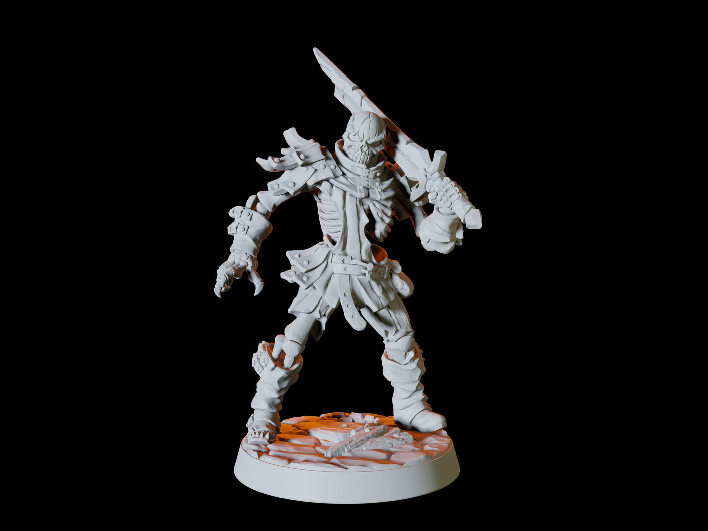 Undead Skeleton Army - Six Soldiers Miniature for Dungeons and Dragons, Pathfinder or other TTRPGs