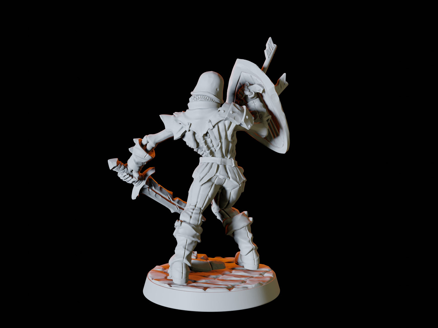 Undead Skeleton Army - Six Soldiers Miniature for Dungeons and Dragons, Pathfinder or other TTRPGs