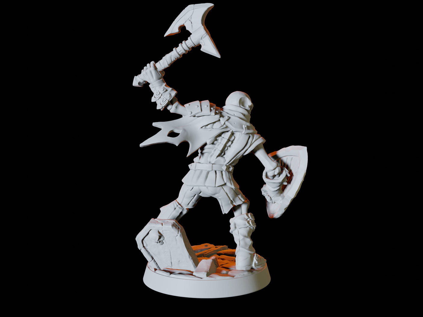 Undead Skeleton Army - Six Soldiers Miniature for Dungeons and Dragons, Pathfinder or other TTRPGs