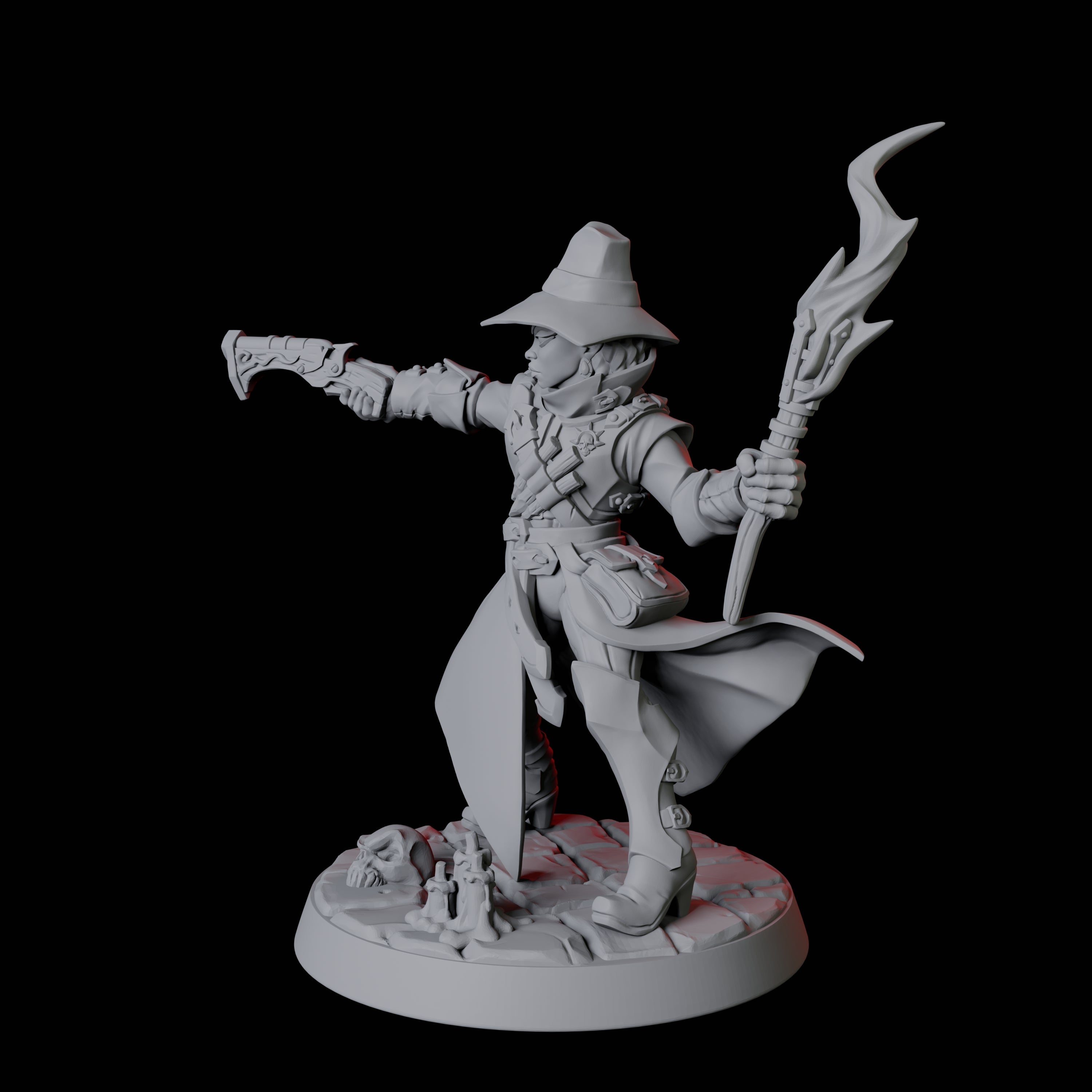 Vampire Hunter E Miniature for Dungeons and Dragons, Pathfinder or other TTRPGs