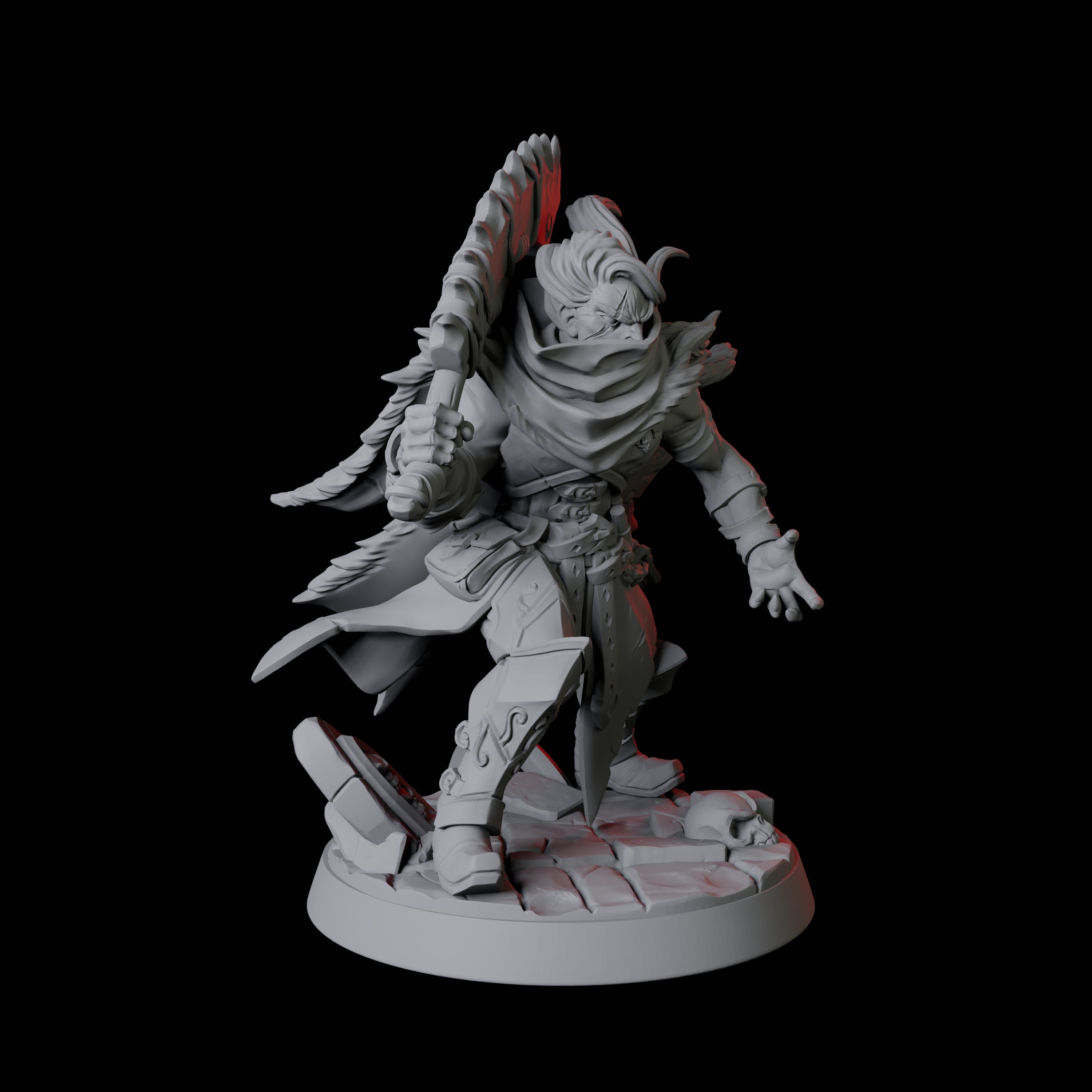 Vampire Hunter Leader Miniature for Dungeons and Dragons, Pathfinder or other TTRPGs