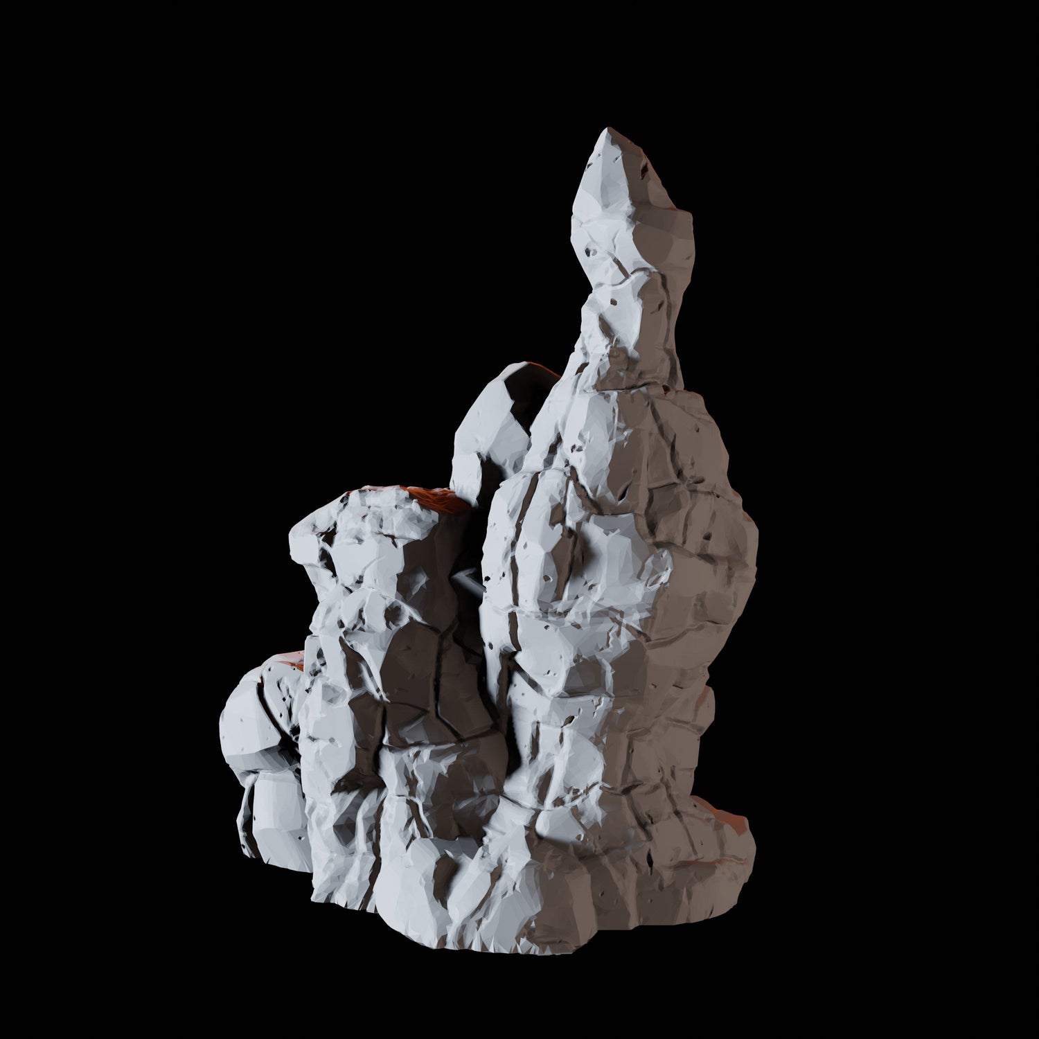 Vertical Rock Formation B Miniature for Dungeons and Dragons, Pathfinder or other TTRPGs