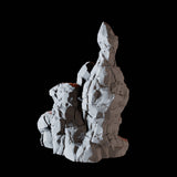Vertical Rock Formation B Miniature for Dungeons and Dragons, Pathfinder or other TTRPGs