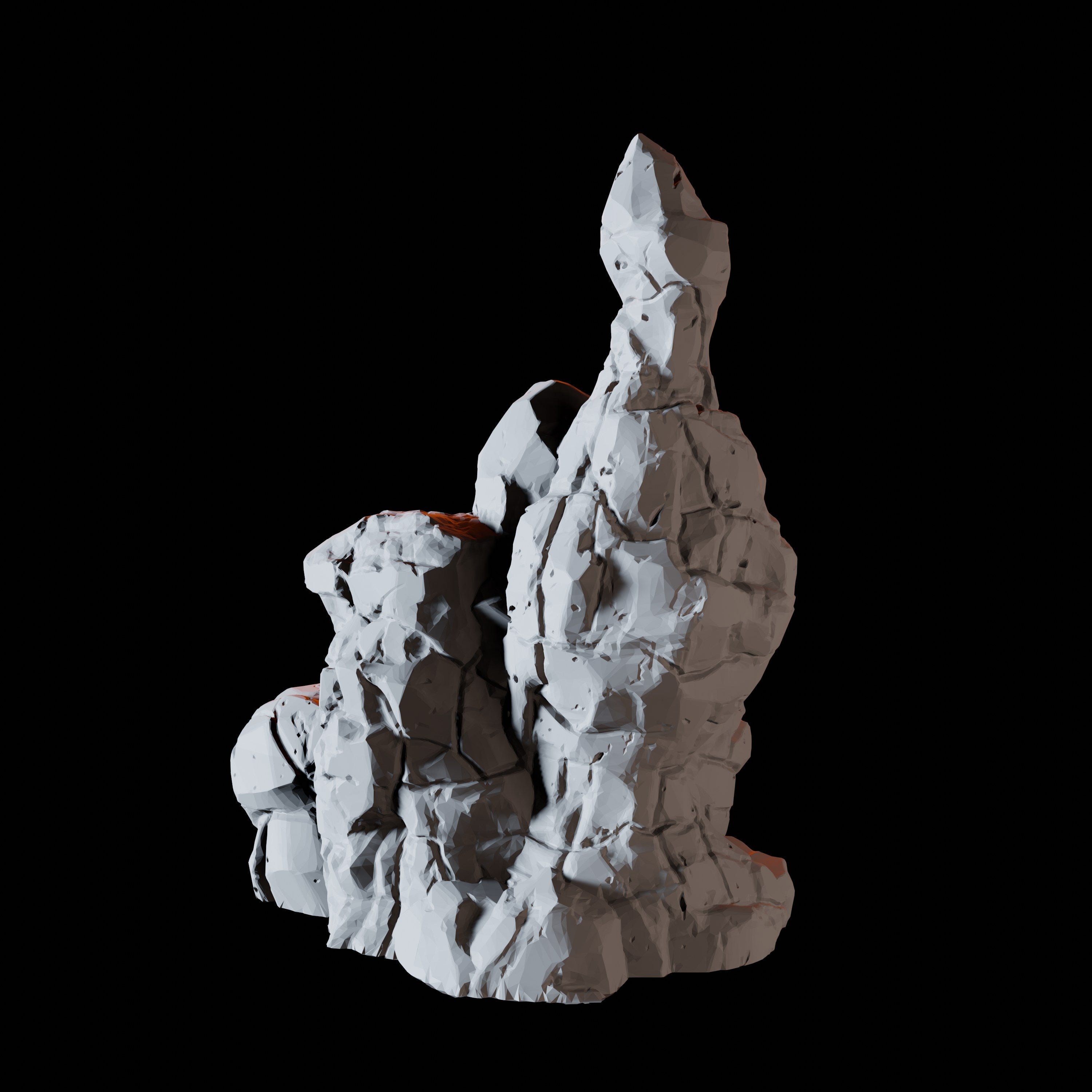 Vertical Rock Formation B - Cave Scatter Terrain Miniature for Dungeons and Dragons - Myth Forged