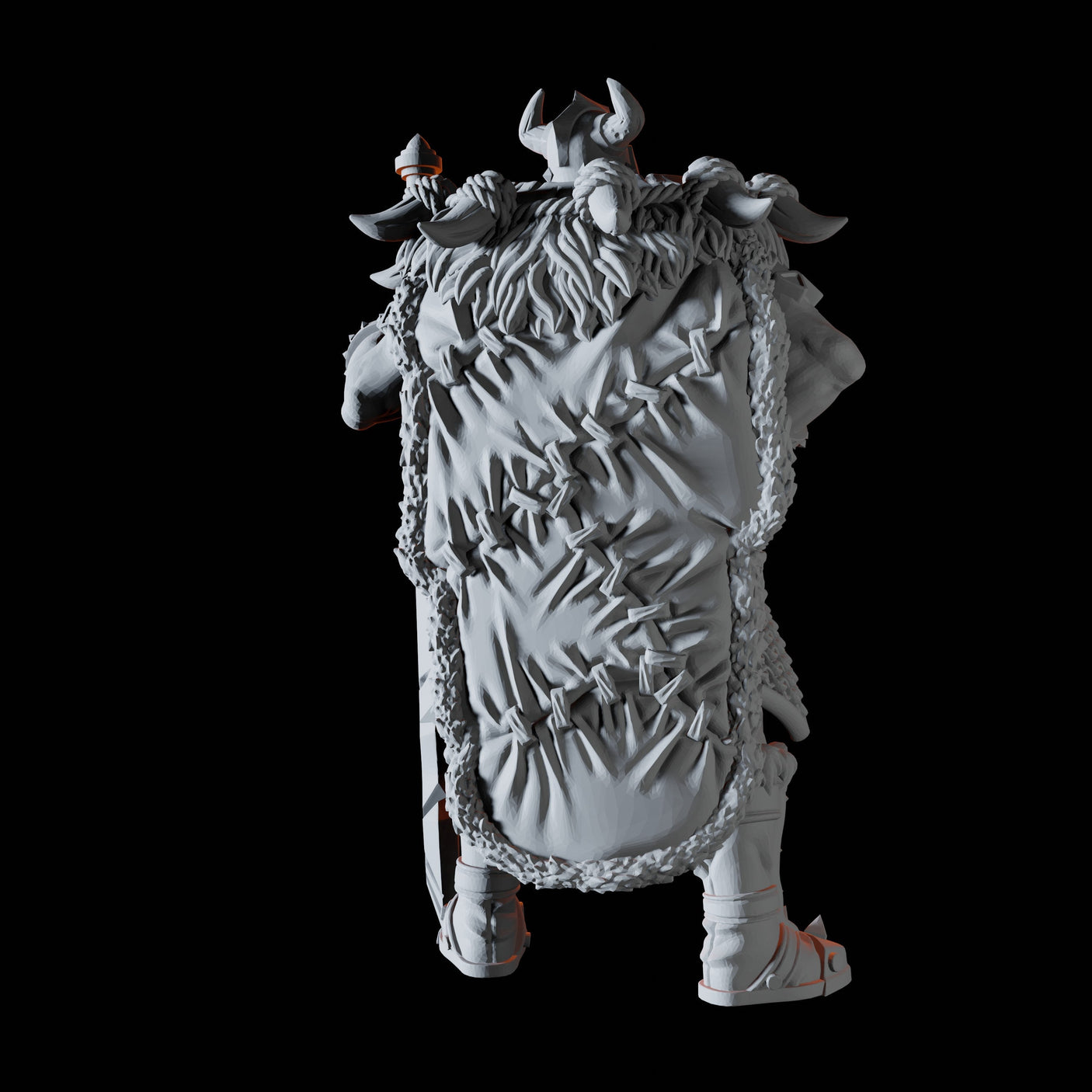 Veteran Fighter Miniature for Dungeons and Dragons, Pathfinder or other TTRPGs