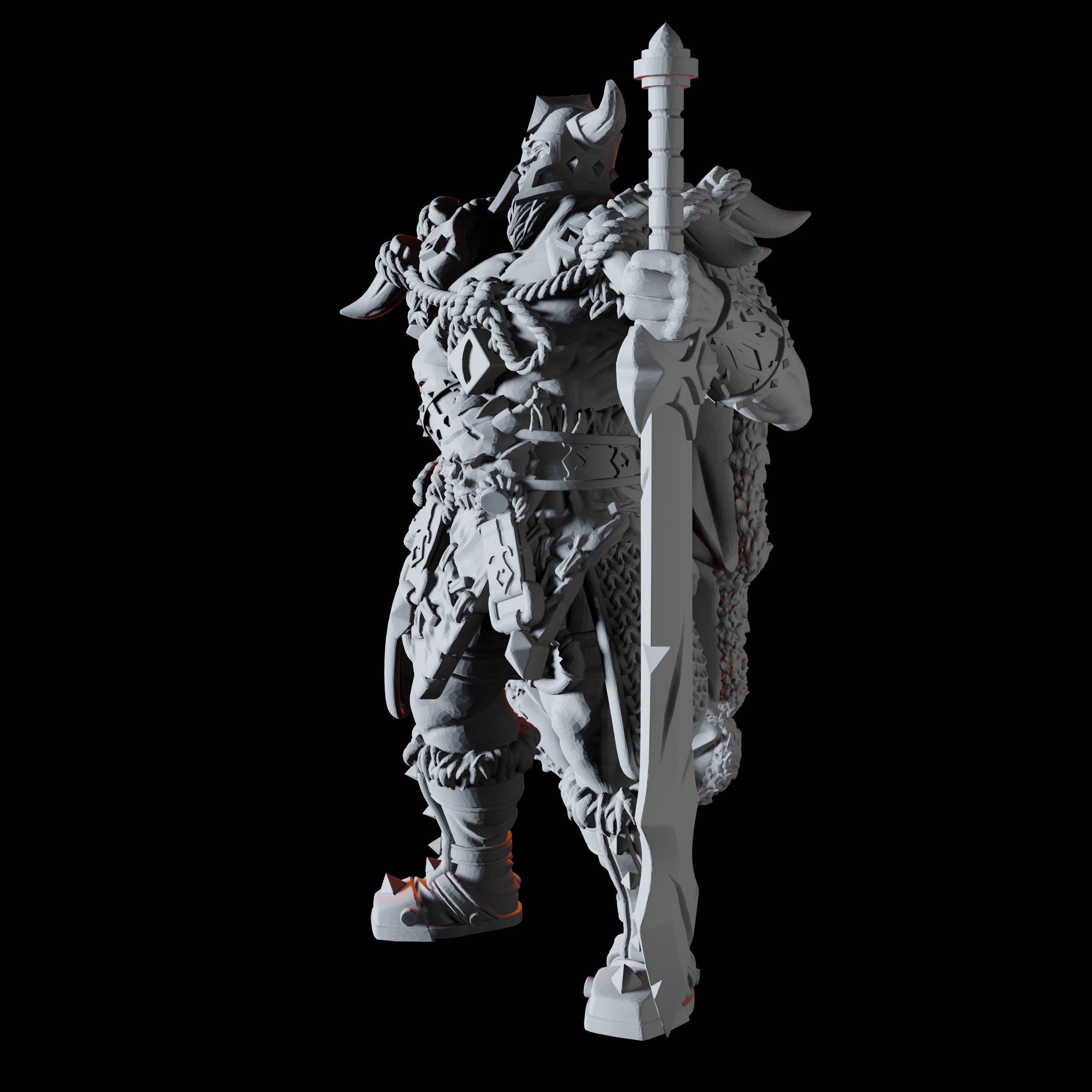 Veteran Fighter Miniature for Dungeons and Dragons - Myth Forged